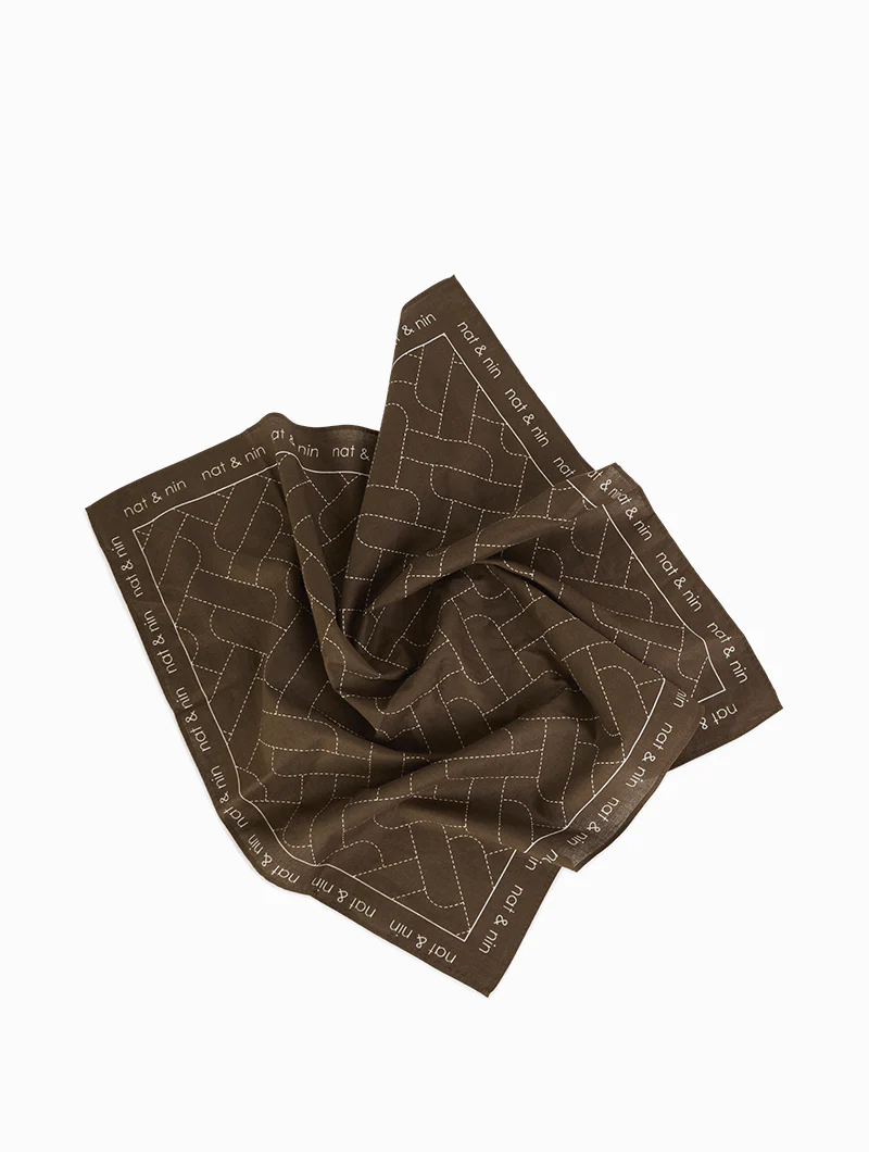 Emballage cadeau Furoshiki marron - Image 2